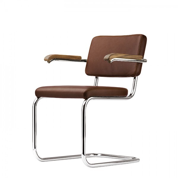 Thonet S 64 PV, cantilever padded chair - edition "PURE MATERIALS"