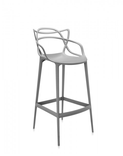 Kartell Masters Bar Stool By Phillippe, Kartell Masters Bar Stool Grey