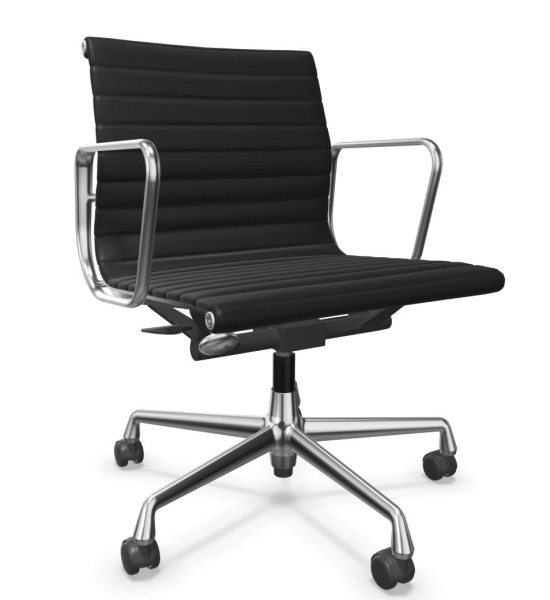Vitra EA 117 Aluminium Chair in leather