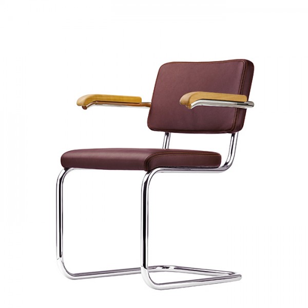 Thonet S 64 PV, cantilever padded chair - edition "PURE MATERIALS"