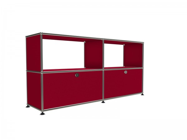 USM Haller Sideboard red with pullout doors
